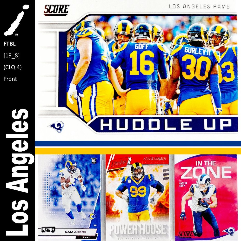 Los Angeles Rams 4 Card Lot - FTBL [19_8]